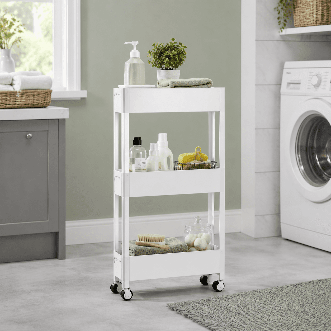 Slim Rolling Cart