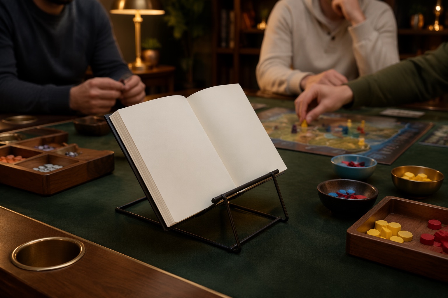 Rulebook Clip Stand view 2